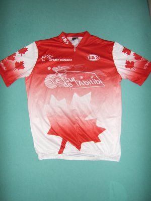 LE TOUR DE L ABITIBI - CLASSEMENT GÉNÉRAL - 2001 - CHEMISE DE CYCLISME